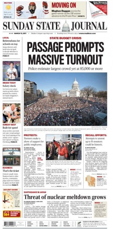 March 13, 2011 front page